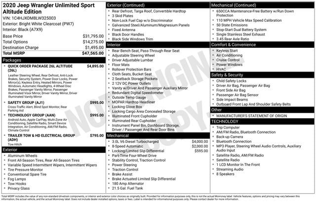 jeep wrangler unlimited 2020 1C4HJXDM8LW325003 image jeep wrangler unlimited 2020 1C4HJXDM8LW325003 image